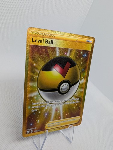 Level Ball Secret GOLD 181/163 Swsh05: Battle Styles Pokemon TCG Holo Card - NM - Picture 2 of 3