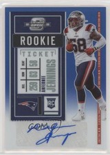 2020 Contenders Optic Rookie Ticket Blue Prizm 95/99 Anfernee Jennings Auto ib6