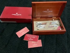 Caran d'Ache Varius Metwood W/ Rhodium Trim Set Ballpoint Pen and Pencil