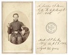 ID'd CIVIL WAR SOLDIER Antique CDV PHOTO Illinois Volunteers DIED AT IUKA, MS