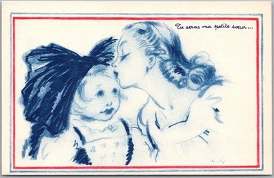FRANCE Comit� National de l'Enfance Postcard ''You Will Be my Little Sister''