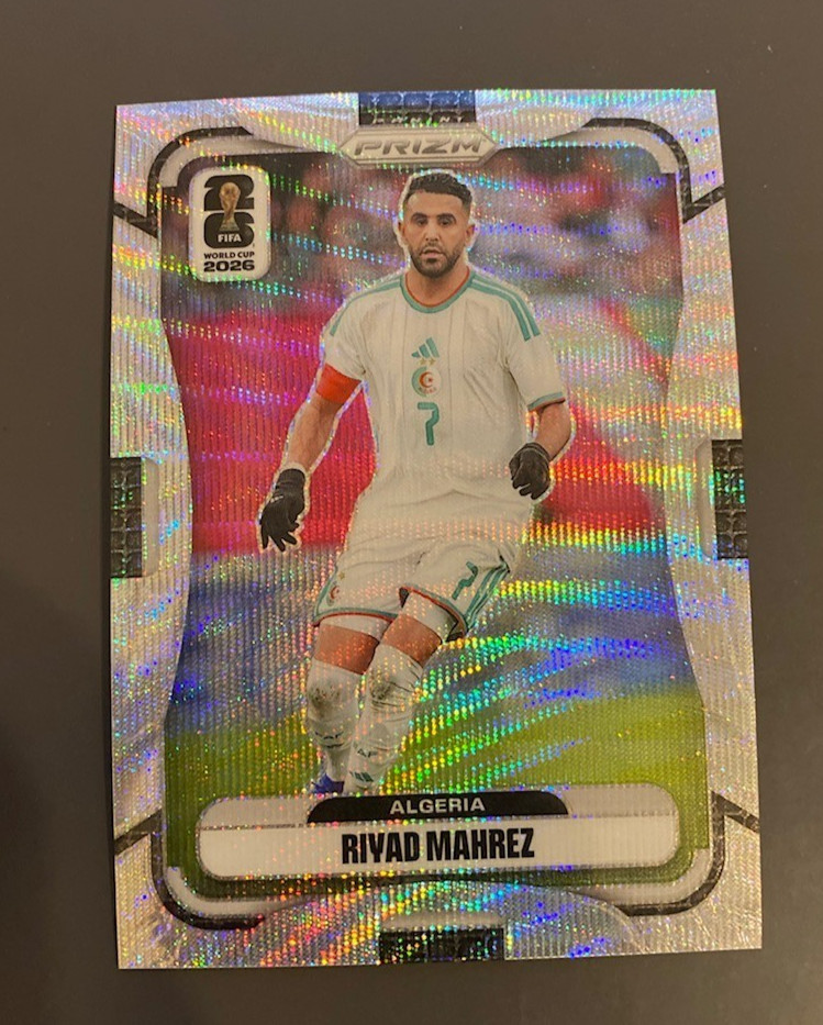 2026 Panini Prizm World Cup Riyad Mahrez #135 Wave Prizm Algeria