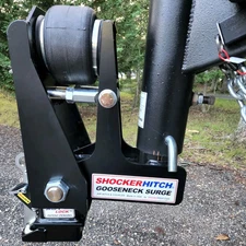 Refurbished Shocker Gooseneck Surge Air Hitch & 9" Offset Extension 2-5/16" S...