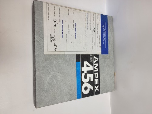 👀Ampex Grand Master 456 1/4" x 2500' Tape 10-1/2" Bb King Studio Lot Of 7 #9 👀 - Picture 12 of 17