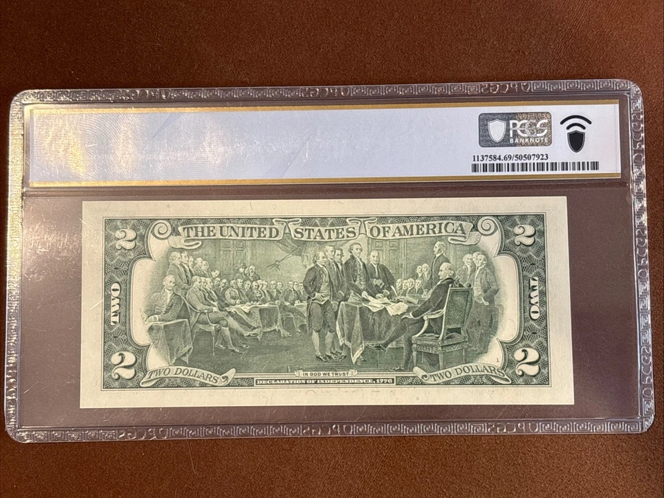 Top Pop 7/0-2003A-$2.00- Federal Reserve Note- Atlanta- PCGS- 69PPQ- FR. 1938-F - Image 2 of 3