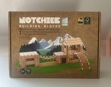 Notchies Bausteine von JVI Midly – seltenes UK-Set – umweltfreundliches Holzspielzeug