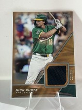 2026 Topps Series 1 Nick Kurtz Major League Materials Gold 18/50 Athletics