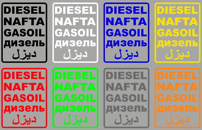 Aufkleber Diesel Nafta Gasoil Schild Kanister Tank Auto Geländewagen Offroad