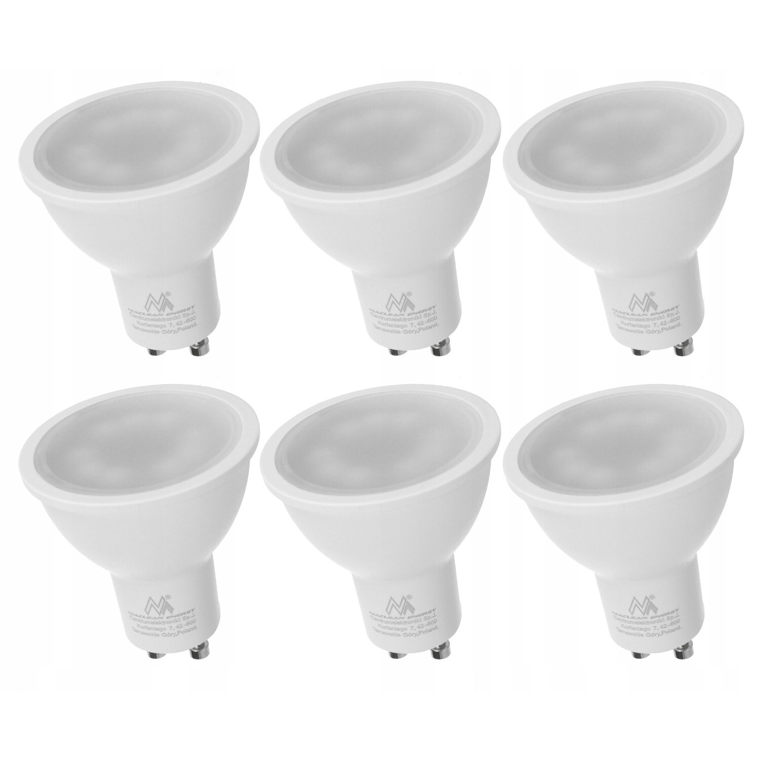 Lampadina LED 6x Maclean GU10 7W bianco caldo MCE437 WW