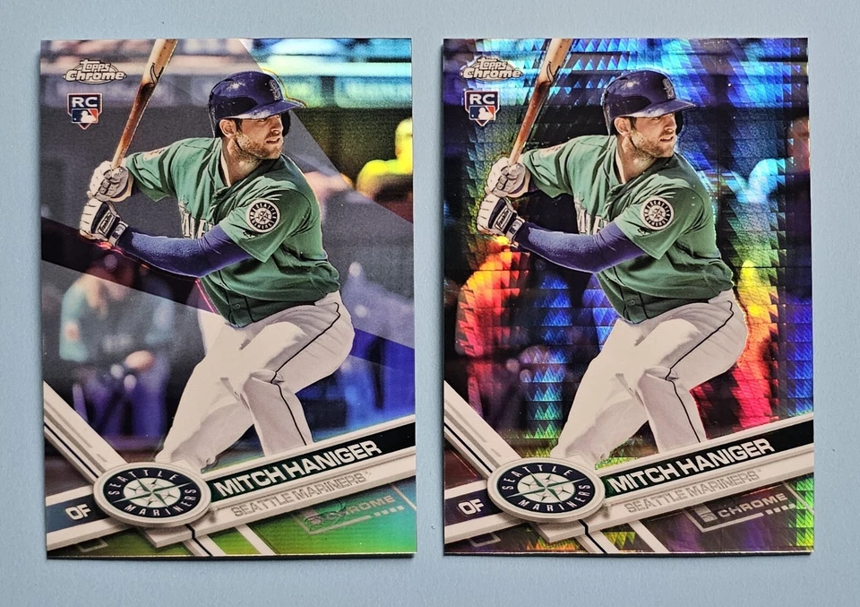 2017 Topps Chrome XFRACTOR Refractor RC SP Rookie Mitch Haniger #29 - Image 2 of 2