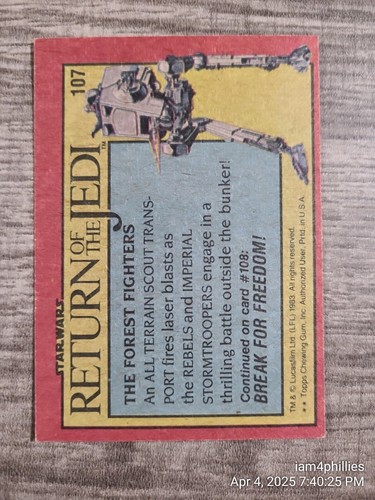 1983 Topps Return of the Jedi Complete your Set - YOU PICK - Picture 45 of 65