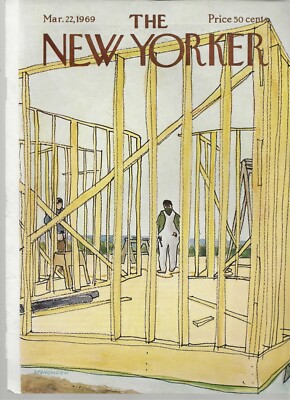 The New Yorker March 22, 1969 James Stevenson FRONT COVER ONLY