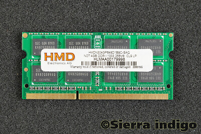 HMD HMDN304GP648D1B9C-SAQ 4GB DDR3 13333 256MB Memory RAM