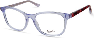 Candie's CA0184 026 Grey Clear Square Plastic Optical Eyeglasses Frame 50-17-140