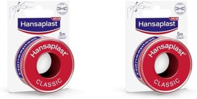 Hansaplast Classic Fixierpflaster Pflaster Rolle 5 m x 2,5 cm (Packung mit 2)
