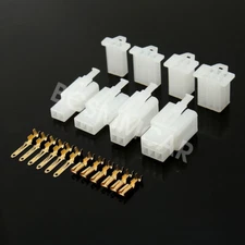 2 3 4 6 Pin Car Motorcycle Power Cable Wire Terminal Male Female Connectors Kit