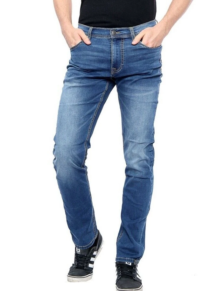 Men Jeans Six Valves Denim Super Stretch straight 28