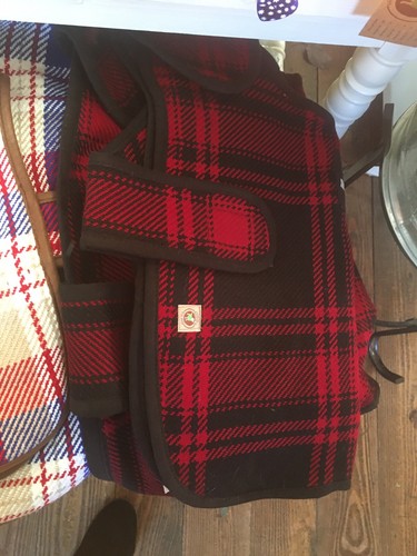 Chilly Red And Black Plaid Dog Blanket Coat Size XS - Picture 2 of 2