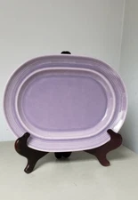 RARE VTG~VERY VERY NICE~METLOX~13" SERVING PLATTER~POPPYTRAIL COLORSTAX LILAC ?
