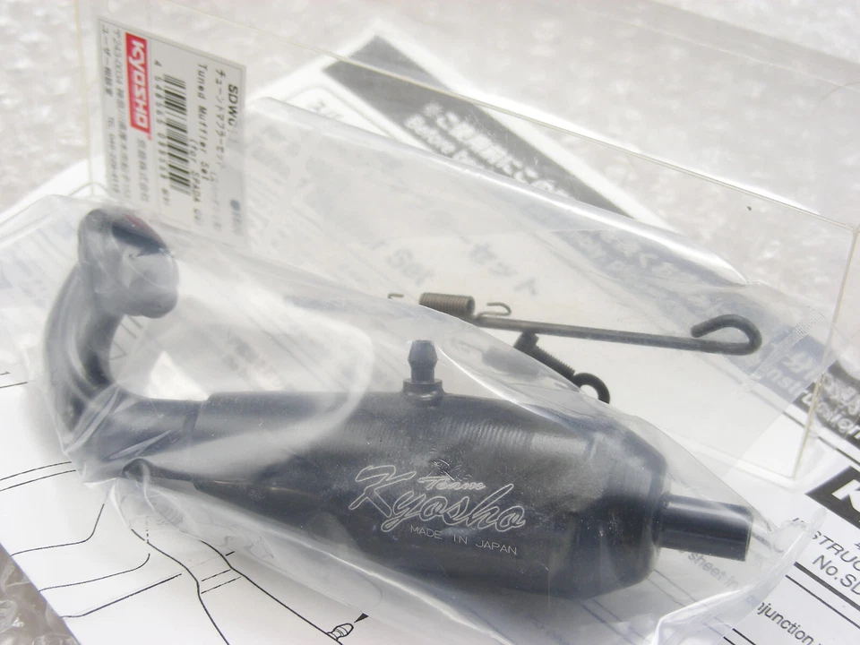Vintage Kyosho 1/12 SPADA 09 Complete Tuned Exhaust Tuned Pipe Muffler Set NEW ! - Image 4 of 4