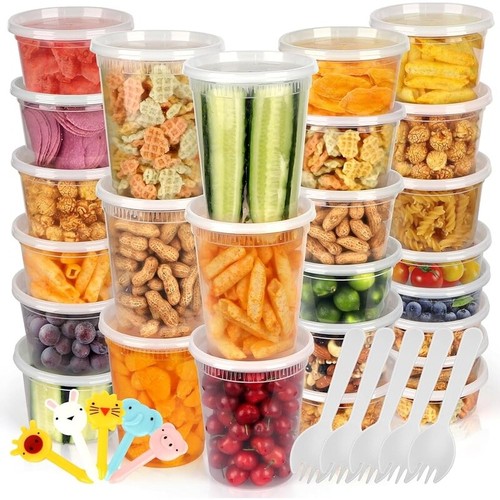 60 Pack Food Storage Containers Airtight BPA Free Meal Prep Leakproof Safe New - Picture 2 of 9