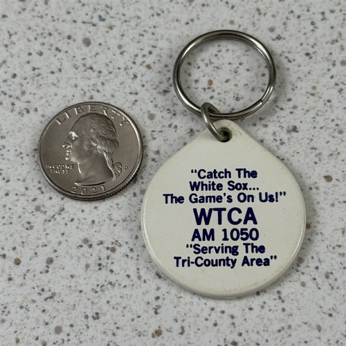 WTCA AM 1050 Chicago White Sox Games Plymouth Indiana Keychain Key Ring #50556 - Picture 2 of 2
