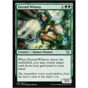 ETERNAL WITNESS Fifth Dawn MTG Green Creature — Human Shaman Unc