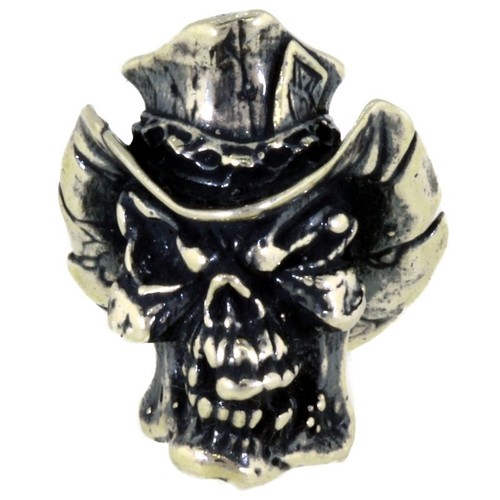 Vinnie Garoon Cowboy Skull Paracord/Leather Lanyard Bead by Schmuckatelli - Picture 62 of 67