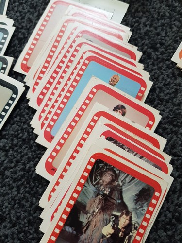 Star Wars Topps 1977 Blue Border Trading Cards VINTAGE STICKERS - SINGLES N/MINT - Picture 5 of 7
