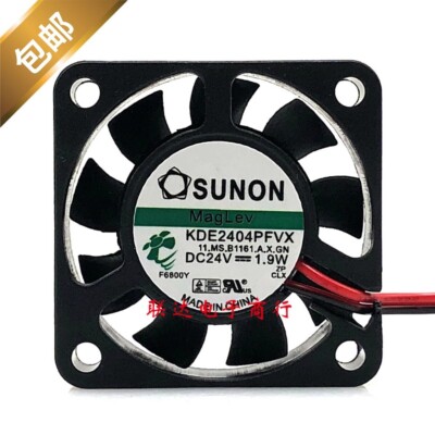 SUNON KDE2404PFVX 24V 1.9W 4010 2-Wire Silent Inverter Cooling Fan