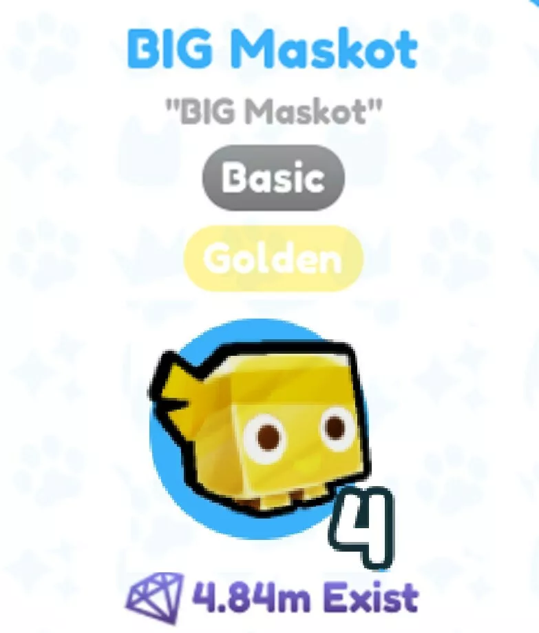 BIG Maskot Value - Pet Simulator X