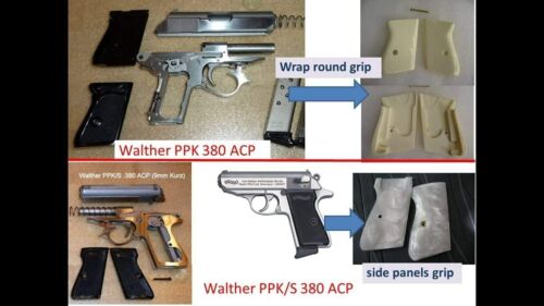 Neuer Stil auf Holzgriffen für Walther Interarms PP, PPK/S .380 ACP, 22LR - Bild 2 von 6