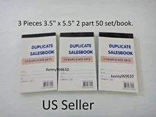 3X-Sales Book Order Receipt Invoice Carbon less 50 sets 3.5"x5.5" US Seller 