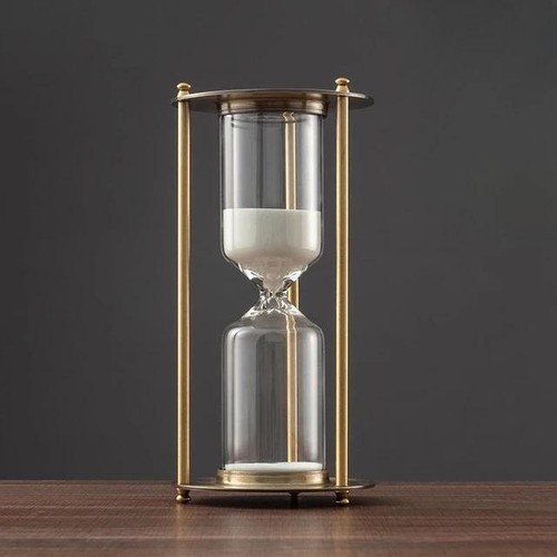 Reloj de Arena 5-60 Minutos Arte Vidrio Vintage Pequeño Multicolor Novedad Soporte Libre - Imagen 25 de 25