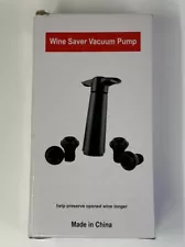 Vacu Vin Wine Preserver VACUUM CORK BAR KIT Pump & Bottle Stoppers