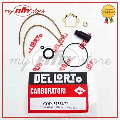 Kit revisione carburatore DELLORTO SHA 14/12 tutte misure ciclomotore moped DL04
