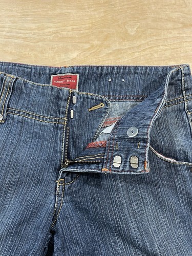 Vintage Tommy Jeans Womens 9 Blue Faded Denim Boot Cut - Picture 6 of 8
