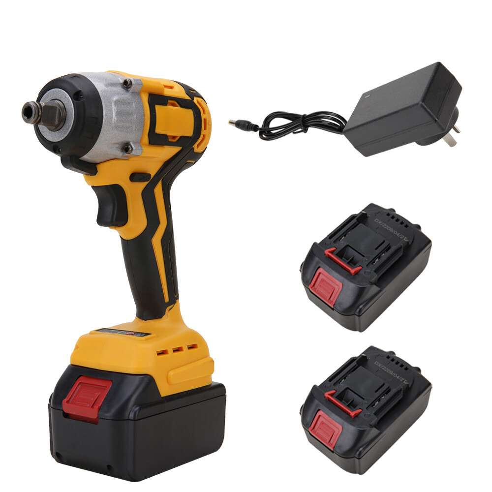 1000NM Electric Impact Wrench Cordless Brushless Rattle Gun Drill Kit w