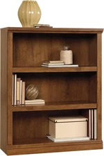 Miscellaneous Storage 3-Shelf Bookcase/ Book Shelf, Oiled Oak Finish