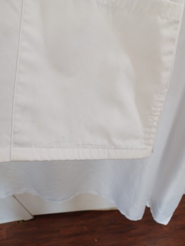 SB Scrubs Womens Scrub Top White Medium Pockets V Neck Adult - Picture 4 of 5