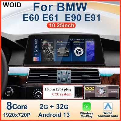 10.25'' Car Stereo Android 13 Touch Screen For BMW 5 er E60 & E90 2005-2008 CCC
