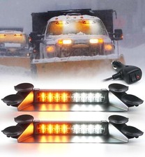 Lumenix Led Emergency Dash Strobe Lights Aluminum Front Windshield Visor Saf... Lumenix Led Emergency Dash Strobe Lights Aluminum Front Windshield Visor Saf...