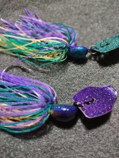 3 Custom Made - TWO 1/2oz & ONE 3/8oz Bass Bladed / Swim Jigs - JawJacker