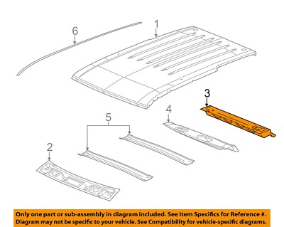 CHRYSLER OEM 11-23 Durango Roof Roof Components-Header Panel 55369443AA
