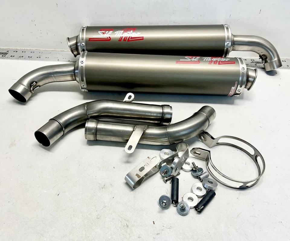 Алюминиевые глушители для выхлопной системы с высоким креплением Ducati Monster 620 695 900ie S4 - Изображение 2 из 4