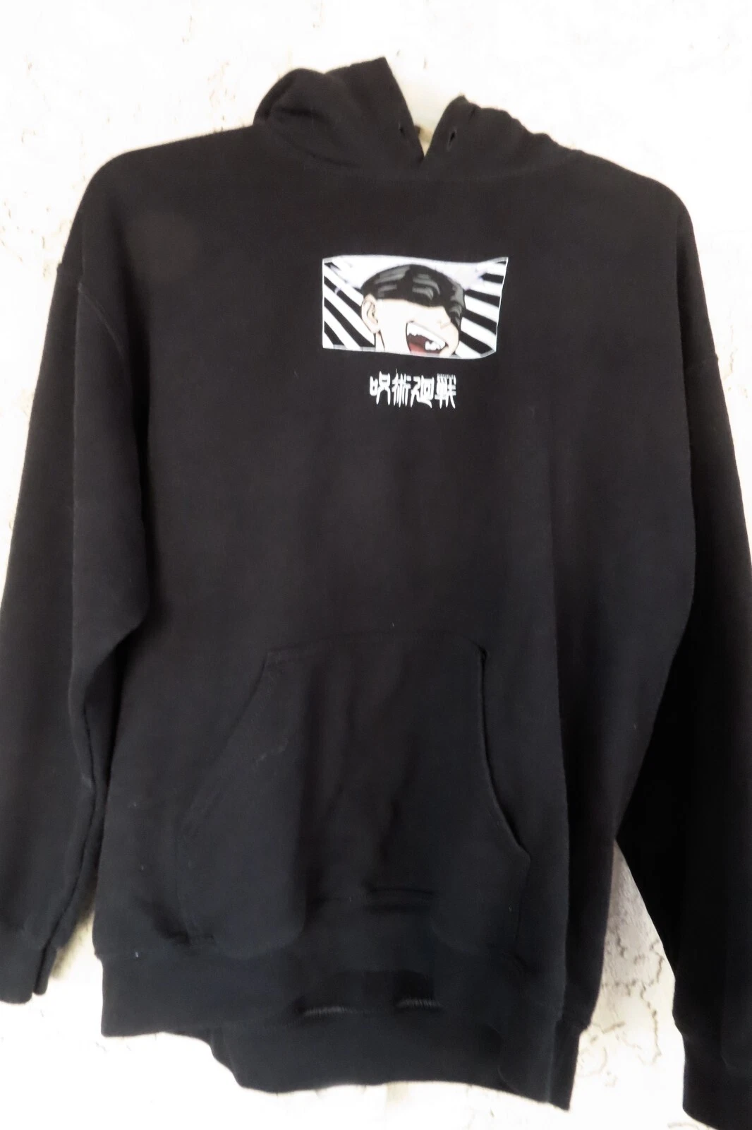 Jujutsu Satoru X Episode Standing Gojo Black Graphic Print Hoodie Size XL