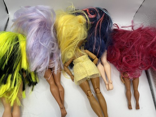 5 LOL Surprise Dolls Purple Yellow Green Pink Black Hair Ethnic Doll 7.5" 10" - Picture 4 of 5