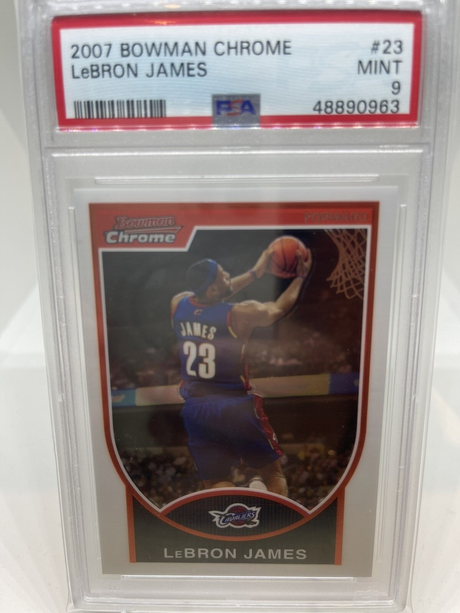 2007 Bowman Chrome LeBron James #23 PSA 9 MINT | eBay