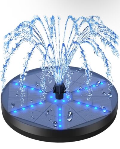 GAIZERL Solar Bird Bath Fountains Upgraded, 4W Solar Powered Water Fountain Pump