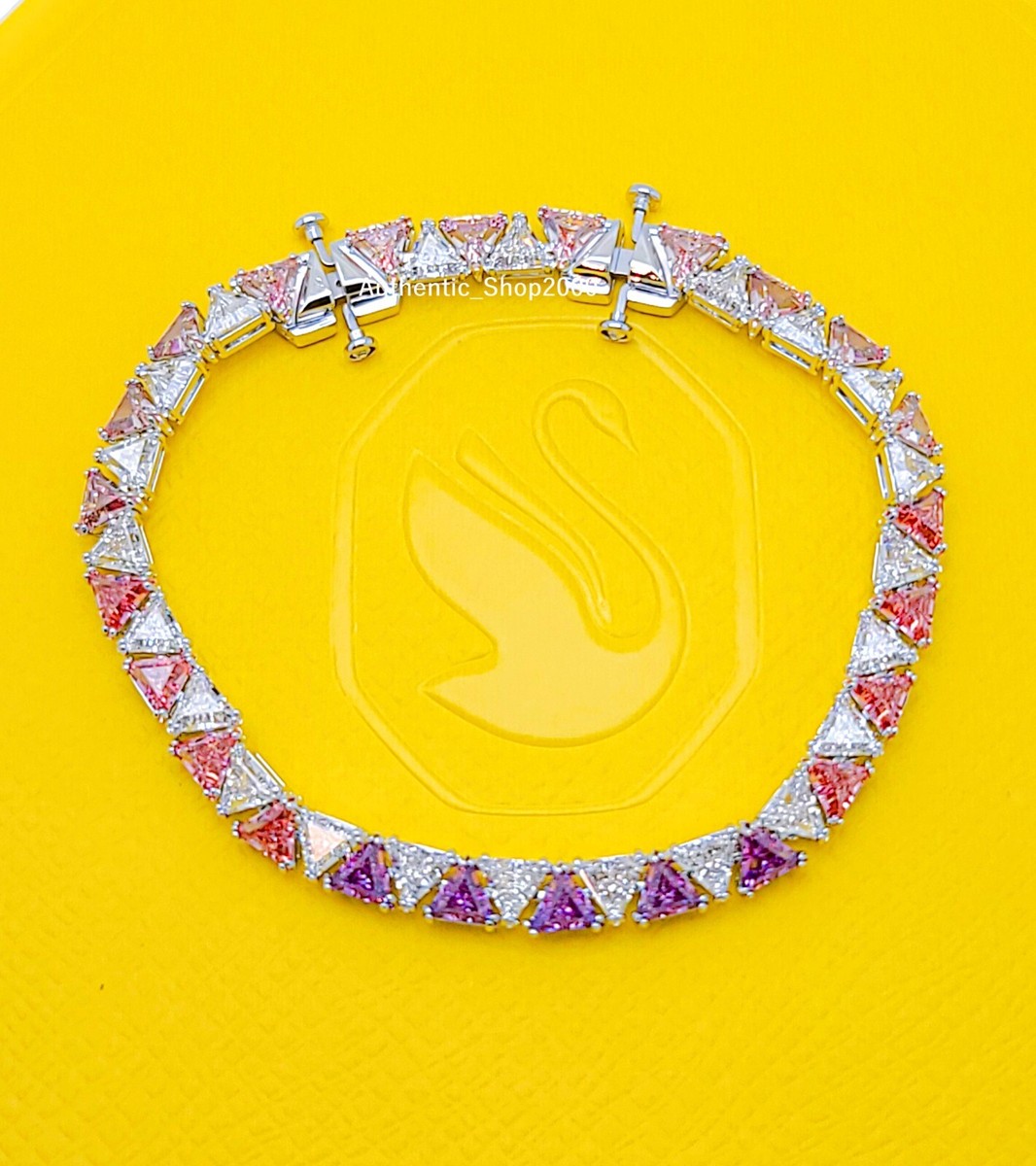 ★セール★Swarovski Triangle Cut Millenia Ortyx Bracelet Amazon.com: Swarovski Ortyx Bracelet, Triangle cut crystals